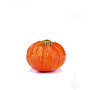 Pumpkin with Face on Bottom