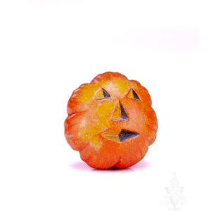 Pumpkin with Face on Bottom