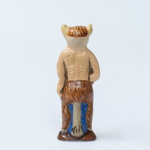 Tiny Santa in a Krampus Costume
