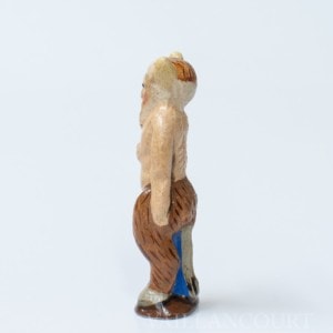 Tiny Santa in a Krampus Costume