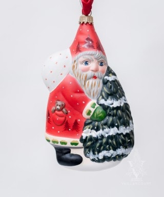 Red Santa with Tree