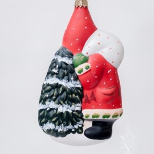 Red Santa with Tree