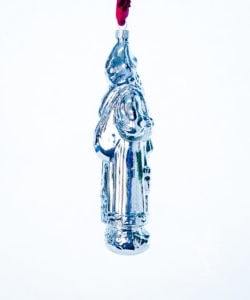 Decorative Silver Father Christmas