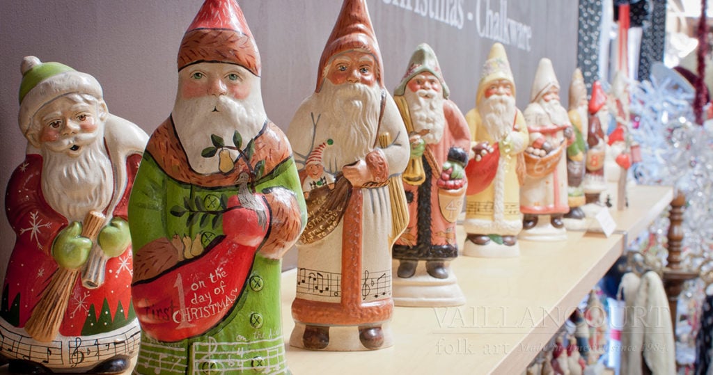 Twelve Days of Christmas Chalkware by Vaillancourt Folk Art in Sutton, MA