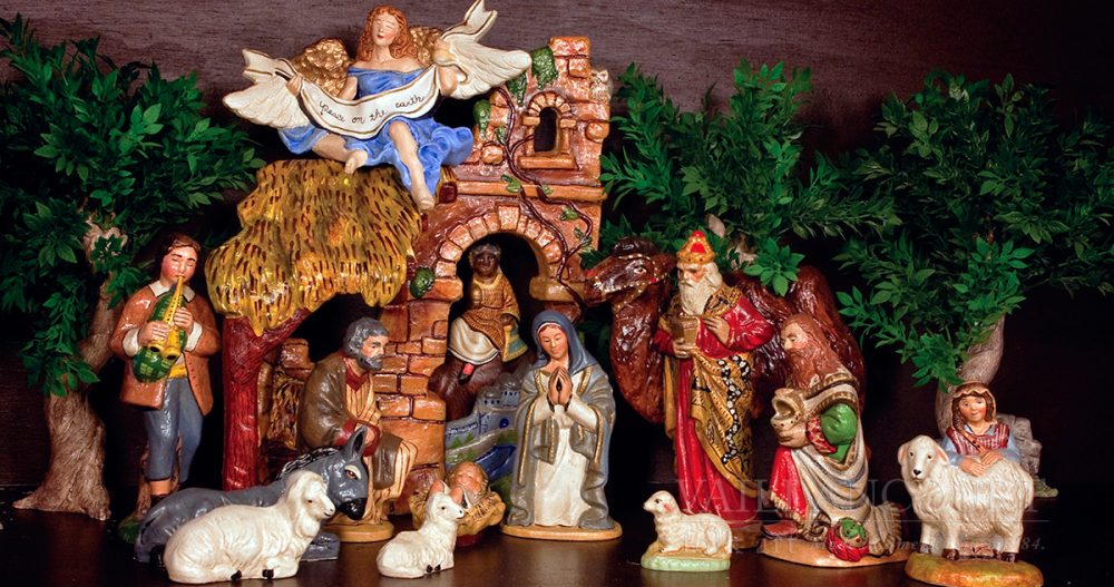Nativity Chalkware by Vaillancourt Folk Art in Sutton, MA
