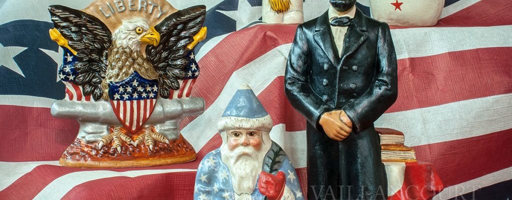 Patriotic Chalkware by Vaillancourt Folk Art in Sutton, MA