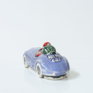 Santa in Jaguar with Bergdorf Gifts