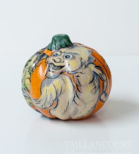 Assorted One-of-a-kind Pumpkin Chalkware, VFA Nr. 229A