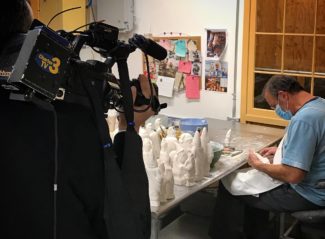 Was paid a visit today by Charter TV3's Worcester News Tonight, tune in at 6pm (or 10pm) for some Central Massachusetts Christmas cheer.