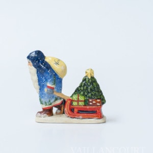 Starlight Santa with Tree on Sled