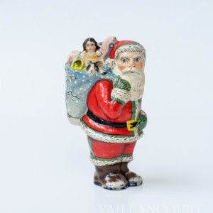 American Santa with Tree Decorated Bag