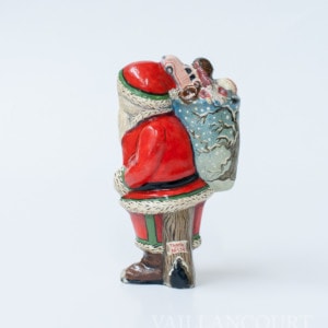American Santa with Tree Decorated Bag