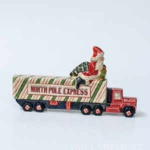 Santa Riding North Pole Express