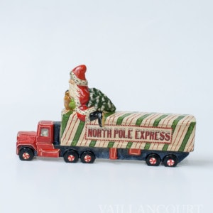 Santa Riding North Pole Express
