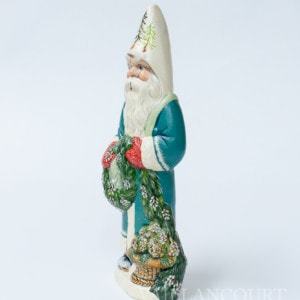 Santa Unwrapping Colonial Garland