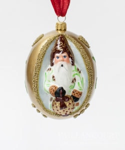Jingle Balls™ White Kissing Ball Father Christmas