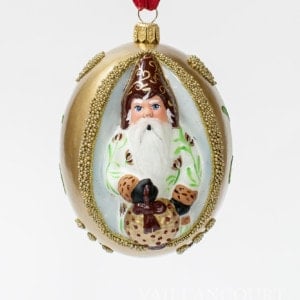 Jingle Balls™ White Kissing Ball Father Christmas