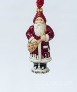 8th Day of Christmas Glimmer Ornament