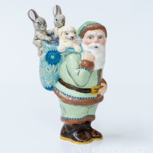 Colonial Santa with Bunnies