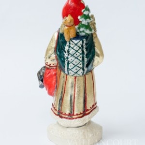 Gold Father Christmas With Bag O' Deer