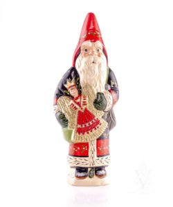 Black and Red Father Christmas With Angel