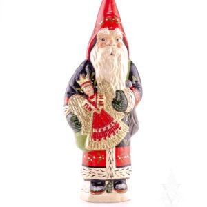 Black and Red Father Christmas With Angel
