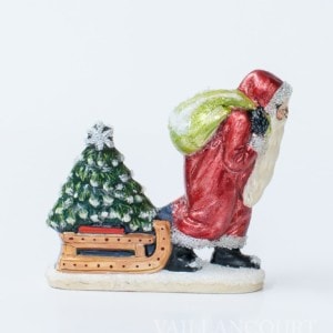 Glimmer Santa Pulling Sled with Tree