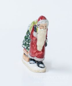 Glimmer Santa Pulling Sled with Tree