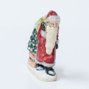 Glimmer Santa Pulling Sled with Tree