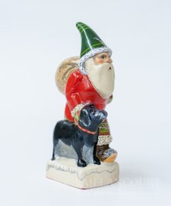 Orvis Father Christmas with Black Lab