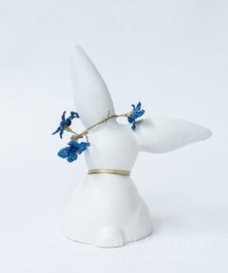 One of a kind Chalkware Spring Floppy Eared Bunny