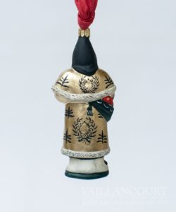Williamsburg Inn Santa Ornament With Gold Coat