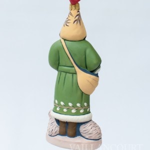 Santa With Lambs Ornament