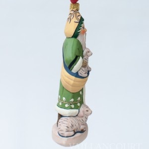Santa With Lambs Ornament