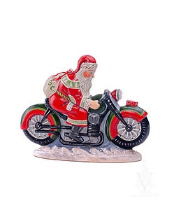 Collector's Design Series Santa on Motorcycle