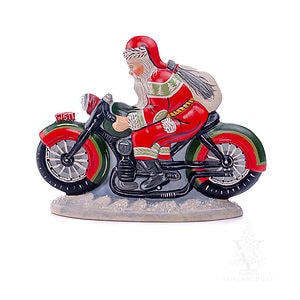 Collector's Design Series Santa on Motorcycle