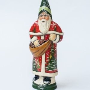 Woodland Father Christmas with Cardinals