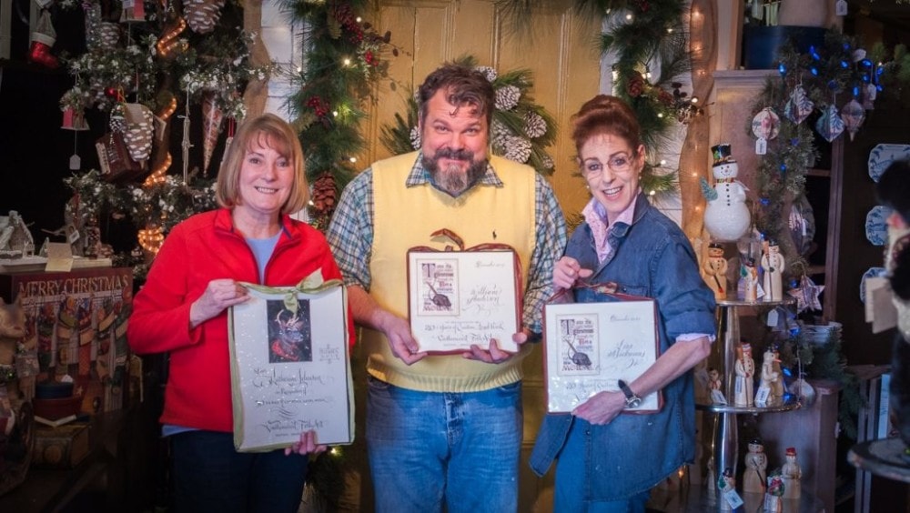 Kathy Johnson, William Anderson, and Lisa Mickunas celebrate milestone anniversaries working with Vaillancourt in Sutton, MA.