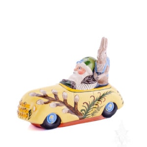 Spring Santa: In Car With Rabbit Passenger
