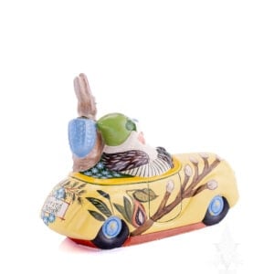 Spring Santa: In Car With Rabbit Passenger