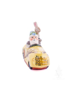 Spring Santa: In Car With Rabbit Passenger