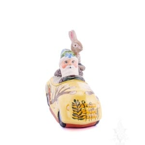 Spring Santa: In Car With Rabbit Passenger