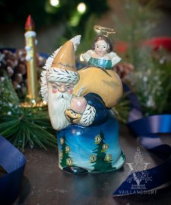 Santa with Angel Heard on High by Candlelight