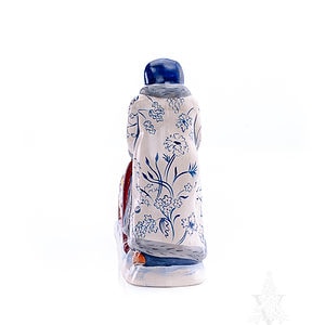 Dutch Delft Santa with Sleigh
