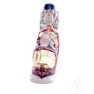Dutch Delft Santa with Sleigh