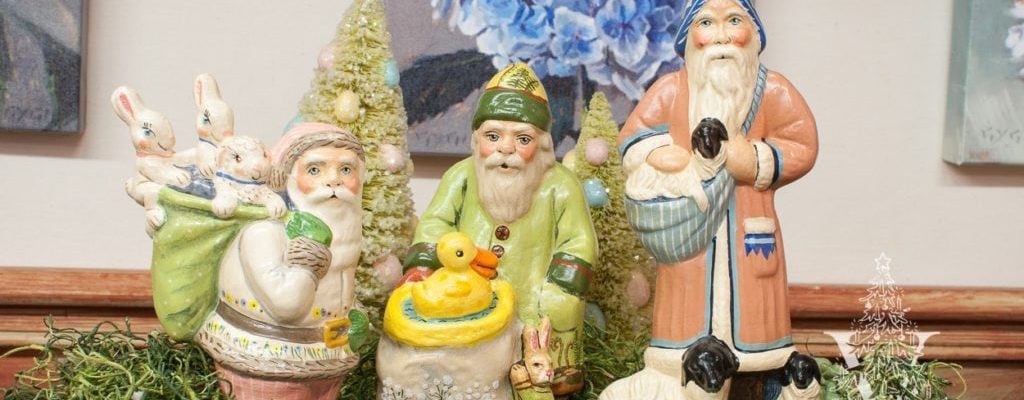 The Spring Santa Series by Vaillancourt of Massachusetts.
