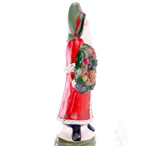 Grand Colonial Santa with Pineapple And Fruit Wreath