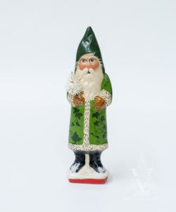 Green Vine Santa with White Tree