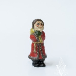 Original Father Christmas with Sack and Crackle Finish One of a Kind