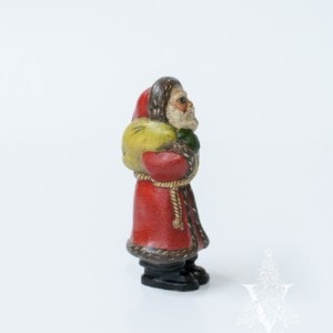 Original Father Christmas with Sack and Crackle Finish One of a Kind